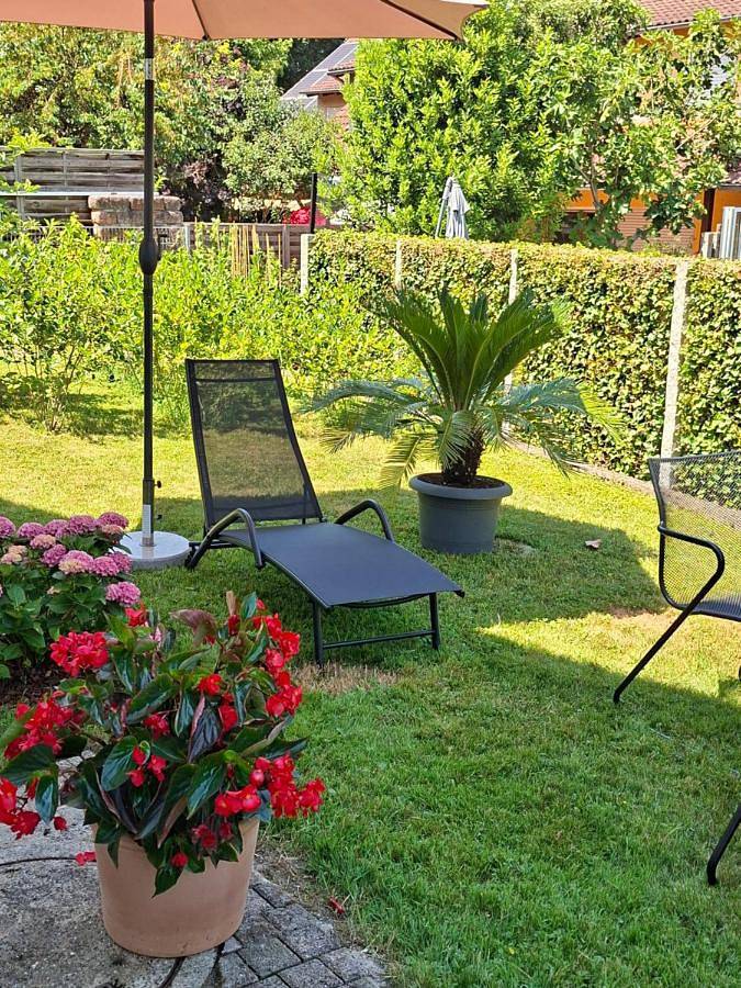 Ferienwohnung für 4 Personen, mit Terrasse und Garten sowie Ausblick in Mahlberg