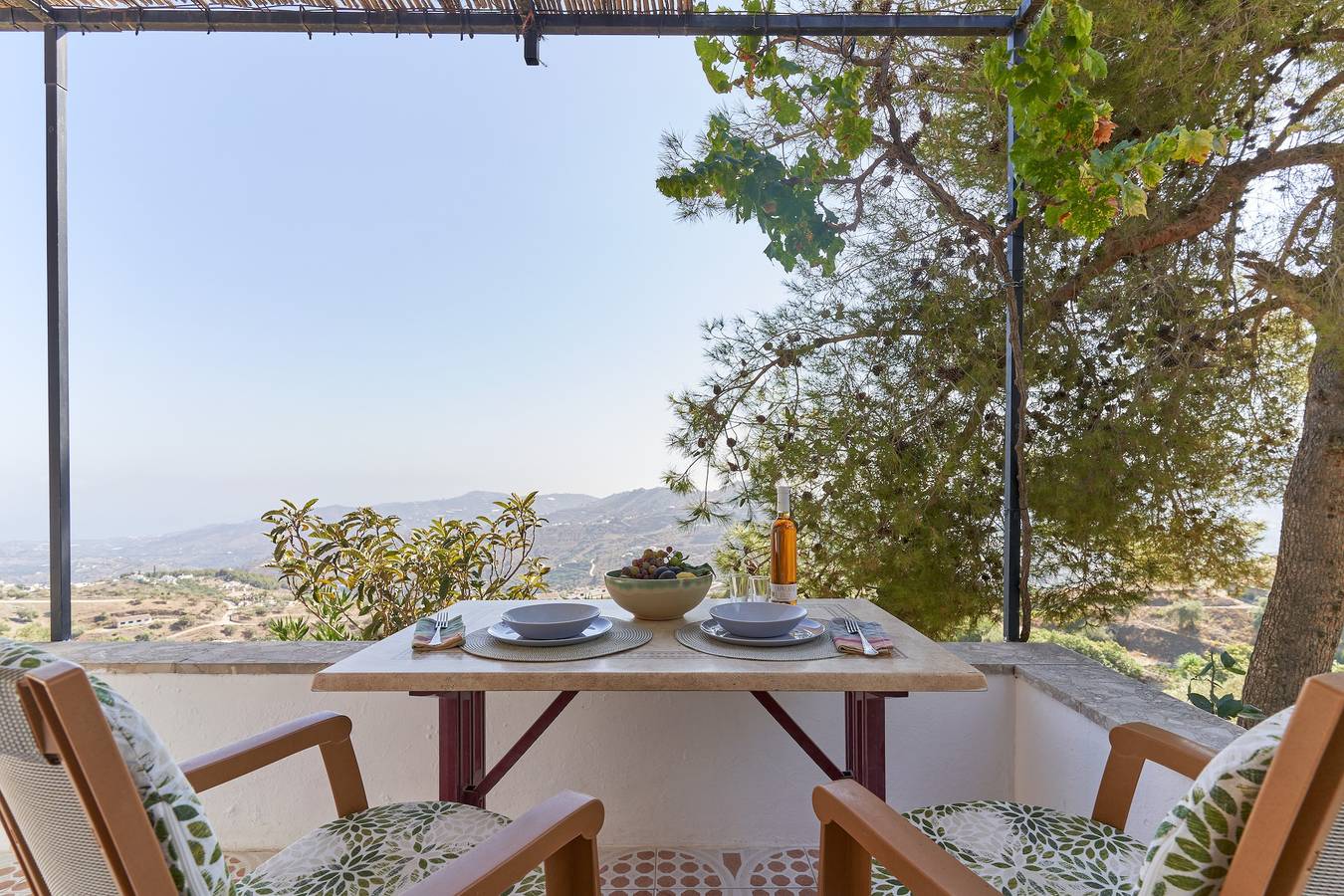 Ferienhaus "Cortijo de Arriba" mit Meerblick und privater Terrasse in Frigiliana, Costa del Sol