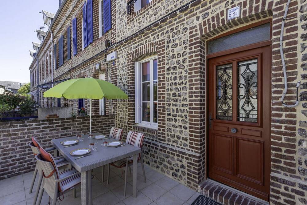 Preciosa casa de vacaciones  para 5 personas con Tv, terraza y aparcamiento in Yport, Región de Le Havre