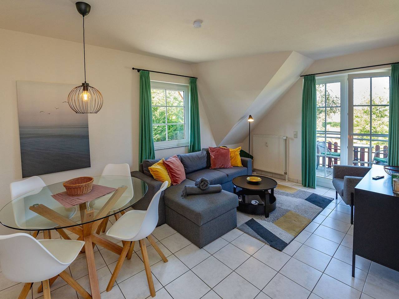 Ganze Ferienwohnung, Reethaus Boddenblick Alt Reddevitz | Wohnung 16 in Alt Reddevitz, Mönchgut