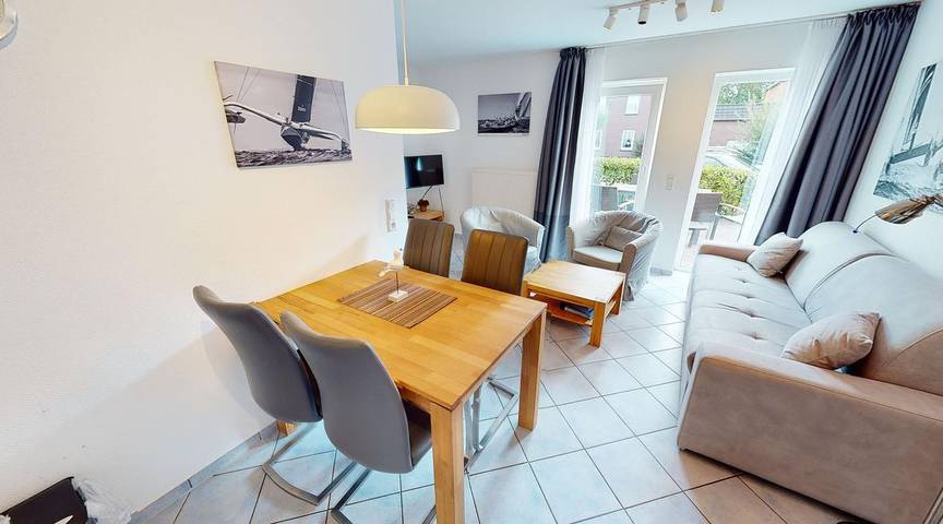 Ferienwohnung für 4 Personen, mit Whirlpool und Terrasse sowie Garten und Sauna