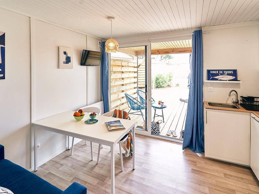 Camping Le Bellevue - Lodge 4 personen - Loggia - 28 m² - 2 Zimmer in La Tranche-sur-Mer, Vendée