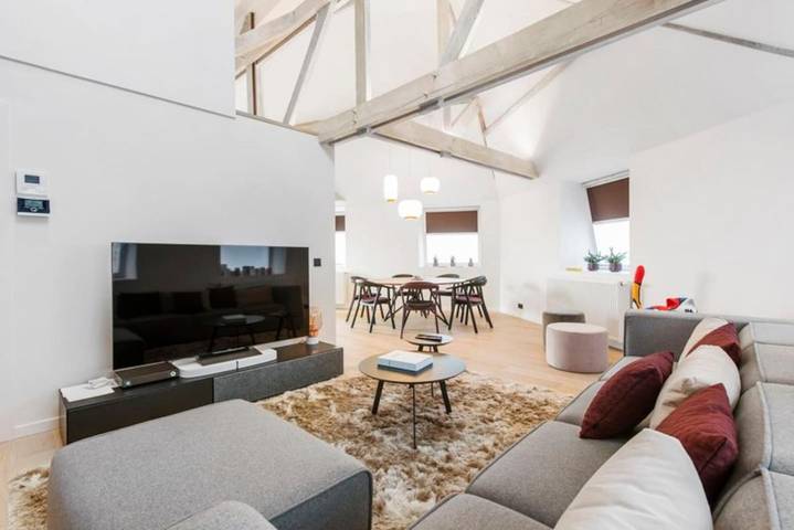 Loft voor 5 personen, met uitzicht en terras in Gent