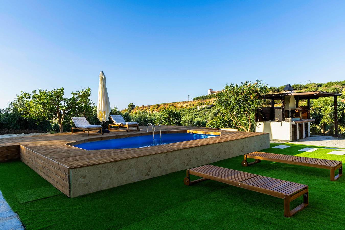 Appartamento intero, Appartamento vacanze per 4 persone con piscina in Regione di Iraklio - Heraklion