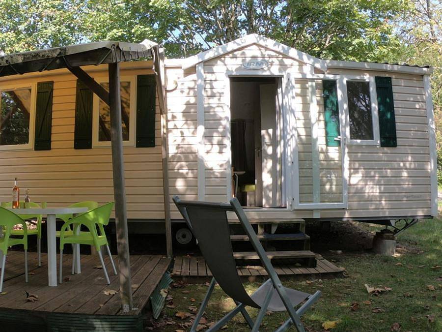 Camping Au P'tit Bonheur - Mobilheim 6 personen - Mobilheim 3 Zimmer 6/8 Pers. in Peyrillac-et-Millac, Périgord Noir