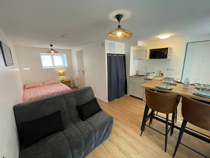 Apartamento entero, Studio Émeraude - L’élégance d’une escale bretonne in Dol-de-Bretagne, Región de Saint-Malo