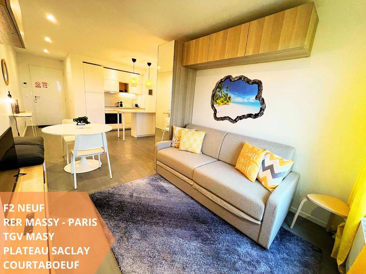 Appartement entier, Sunset Cocoon T2 46m2 proche centre ville in Villejust, Essonne