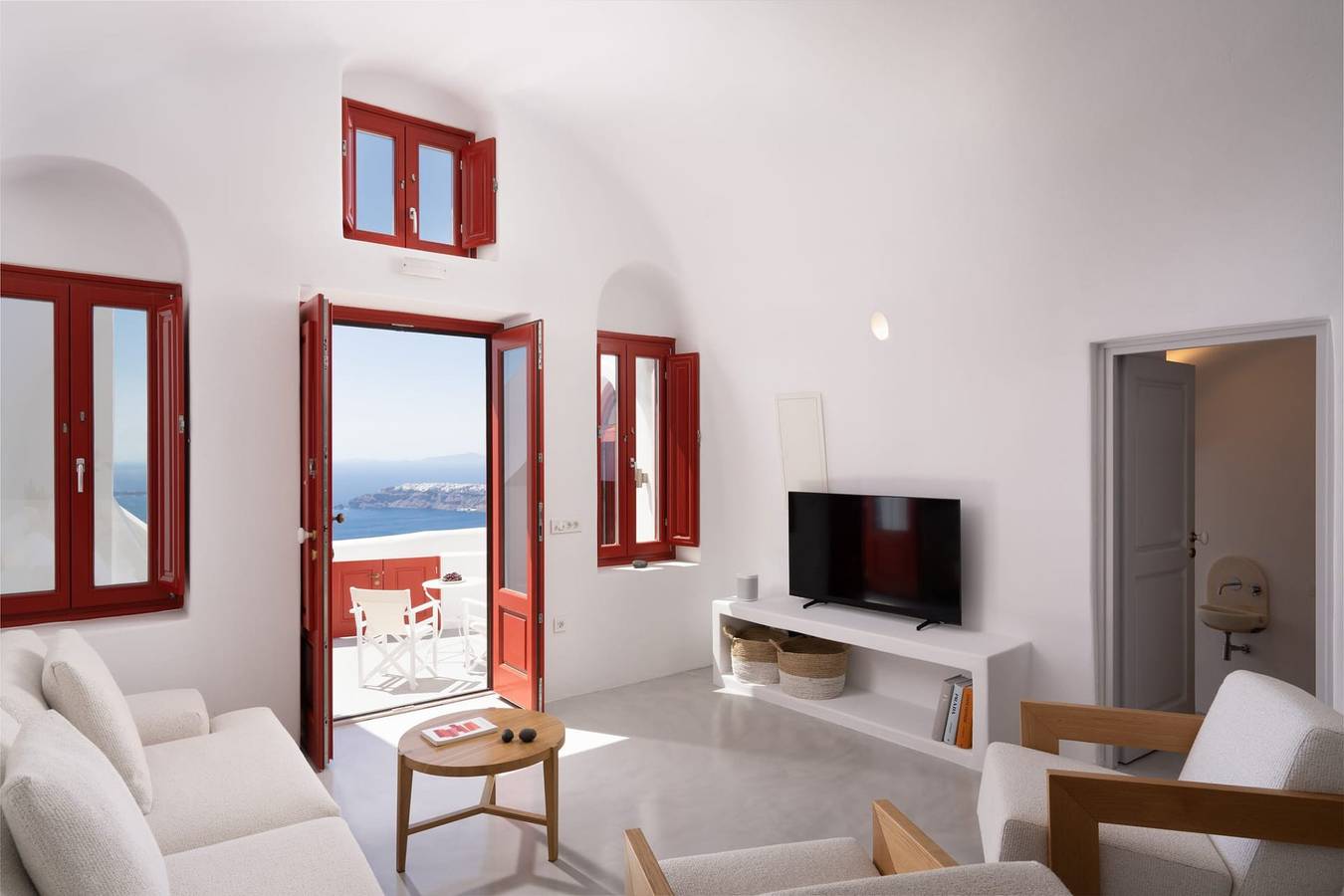 Chalet para 6 personas con terraza in Imerovigli, Santorini