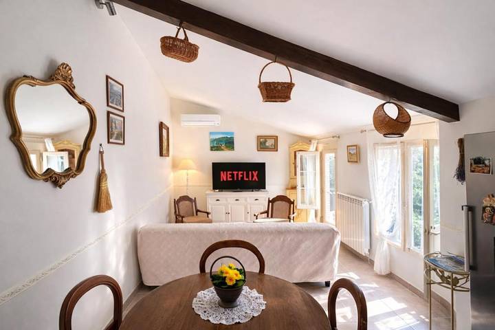 Appartement de vacances pour 4 personnes, avec Terrasse ainsi que Jardin et Vue