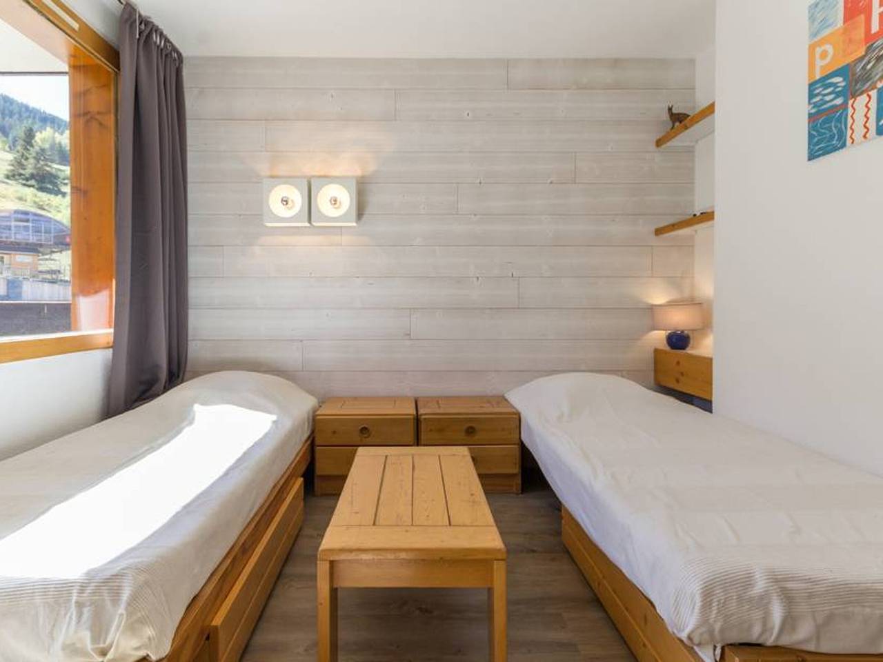 Studio entier, Studio rénové lumineux • Centre • Balcon • Parking • Pied des pistes in La Plagne, Bellentre