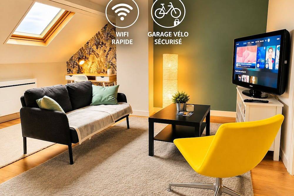 Ganze Wohnung, Quiet and spacious apartment, fully equipped, wifi Share Save in Saint-Quentin, Aisne