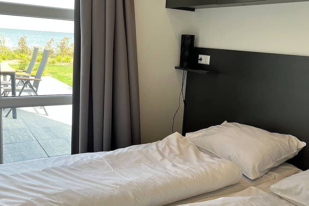Erste Reihe - mit Zaun - Premium-Chalet Ijsselmeerstrand in Enkhuizen, Ijsselmeer