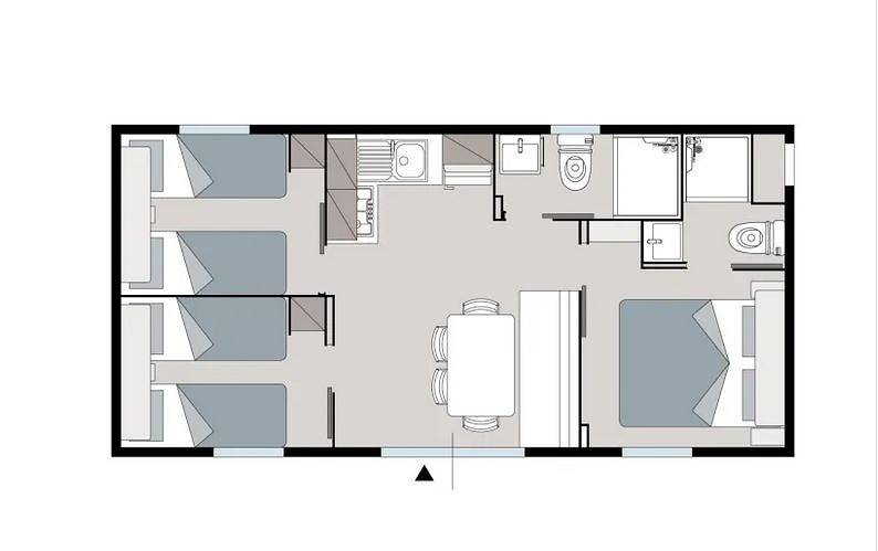 Feriendorf Laguna Village Mobilehome Happy Superior für 7 Personen in Caorle, Venice Province