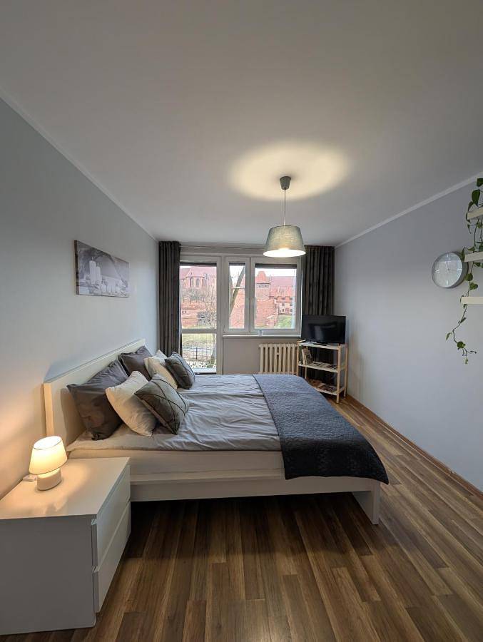 Apartament wakacyjny dla 2 osób, z Balkon i Taras oraz Widok w Malbork