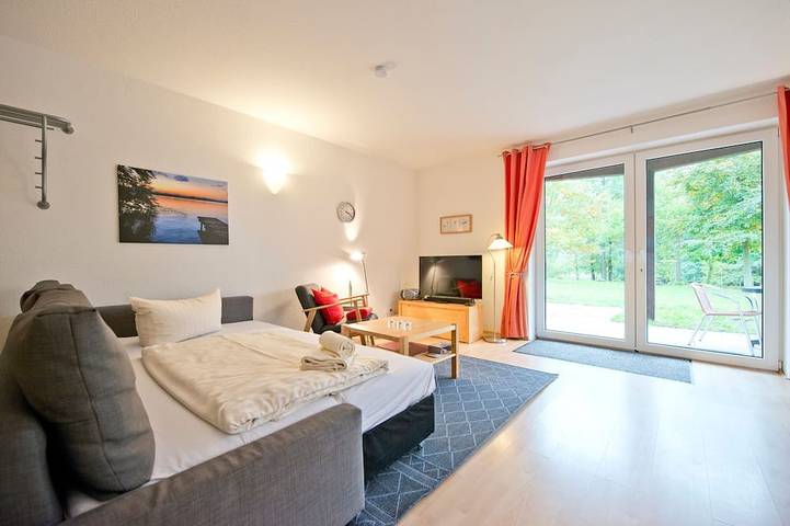 Ganze Wohnung, 2-Raum-Ferienwohnung, 2 (+2) Personen, Eg (1) - Müritzparadies - Feriendorf Alte in Rechlin, Müritz