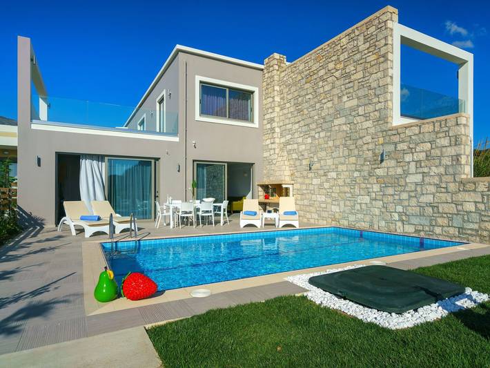 Ferienhaus für 7 Personen, mit Garten und Balkon sowie Pool in Plakias