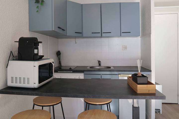 Ganze Ferienwohnung, Studio équipé pour 4 personnes vue pistes in Les Orres, Nationalpark Écrins