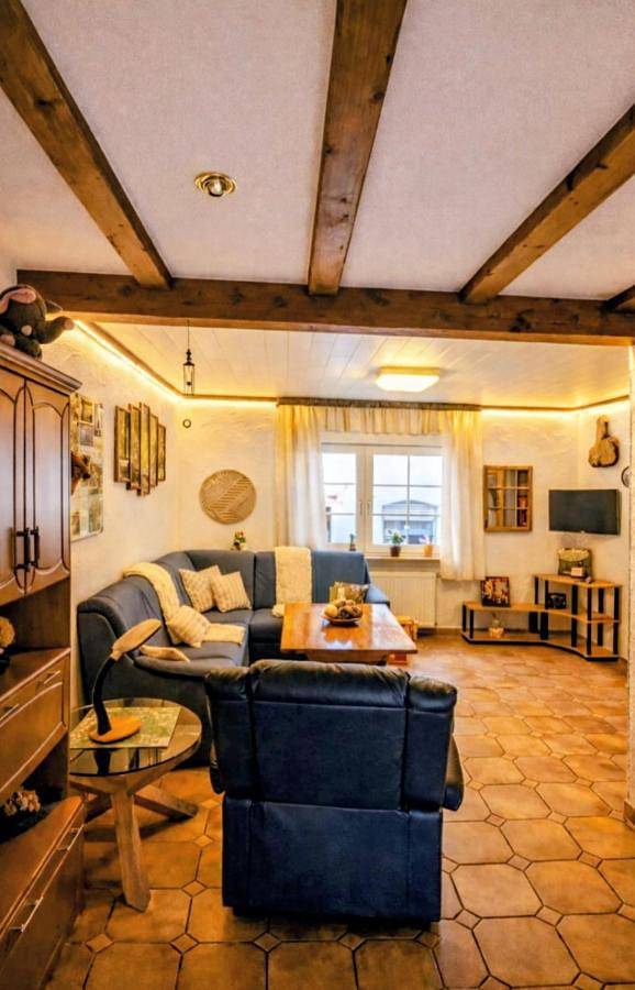 Ferienhaus für 4 Personen, mit Terrasse und Garten sowie Ausblick