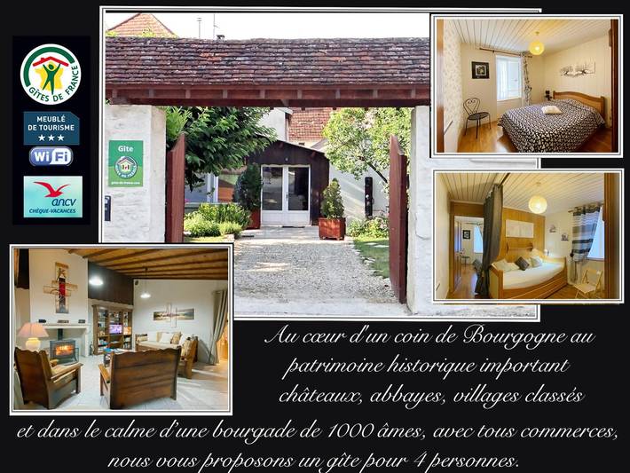 Gîte pour 4 personnes, avec jardin dans Yonne
