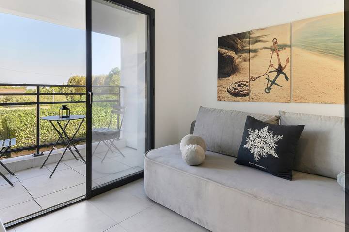 Appartamento intero, Appartamento vicino al mare con splendida vista, Wi-Fi e aria condizionata in Moriani-Plage, Corte e dintorni