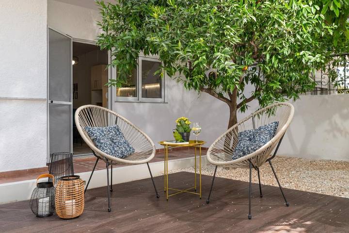 Vakantieappartement voor 2 personen, met terras in Rhodos Stad