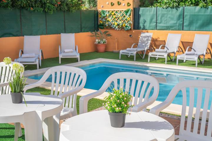 Villa "Blue Summer and Lovely Villas" with Pool, A/C, Wi-Fi, Garden, Terrace & Balcony in Badia Gran, Llucmajor