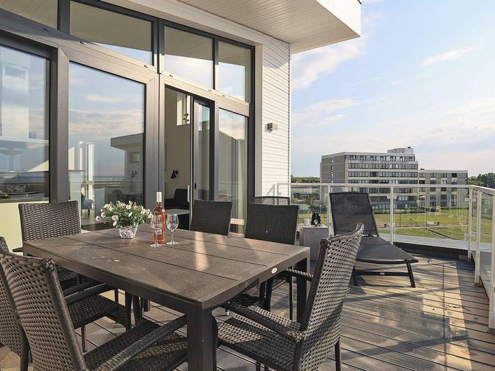Ferienwohnung für 4 Personen, mit Balkon/Terrasse und Balkon sowie Terrasse in Wendtorf