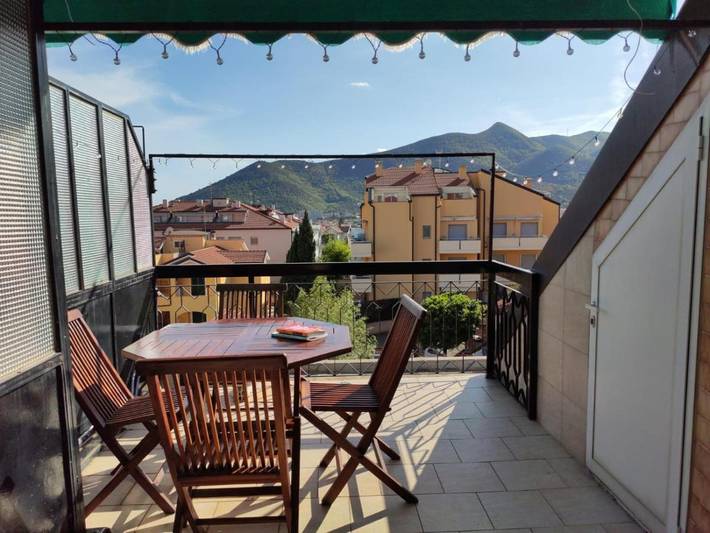 Vakantiewoning voor 3 personen, met uitzicht en terras in Loano