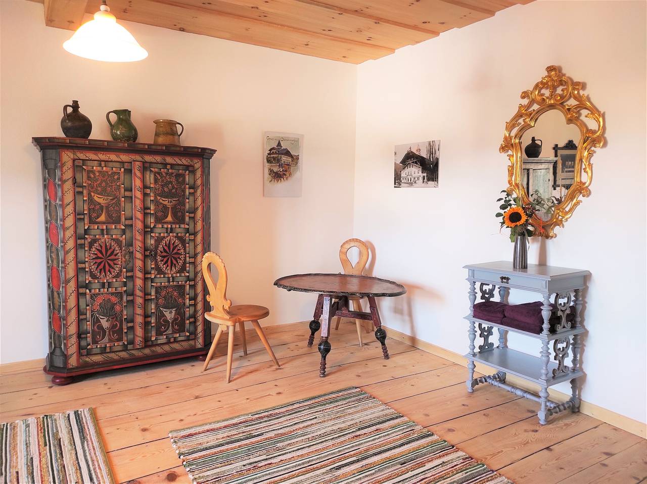 Chambre d'hôtes 'Gästezimmer "Beim Posthalter" avec vue sur la montagne et Wi-Fi in Oberammergau, Alpes bavaroises