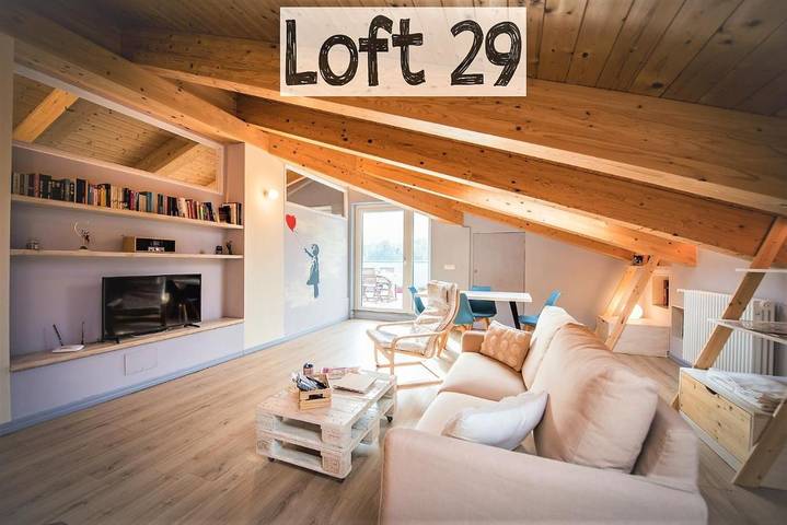 Gîte pour 5 personnes, avec terrasse et vue à Bussolin