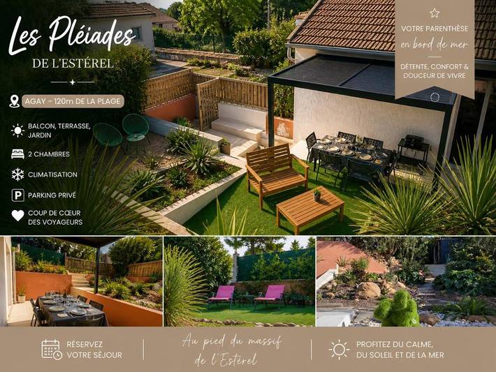 Appartement de vacances pour 6 personnes, avec balcon ainsi que vue et jardin - 1