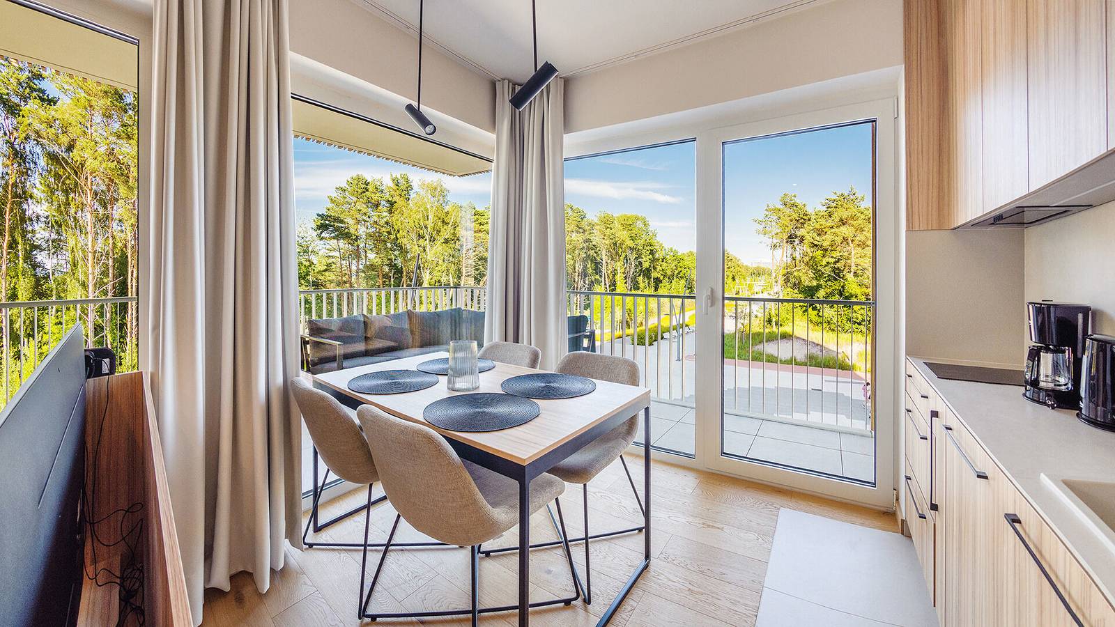 Ganze Ferienwohnung, Sun&Snow Baltycki Wohnungen - Apartament 1.1 in Swinemünde, Stettiner Haff