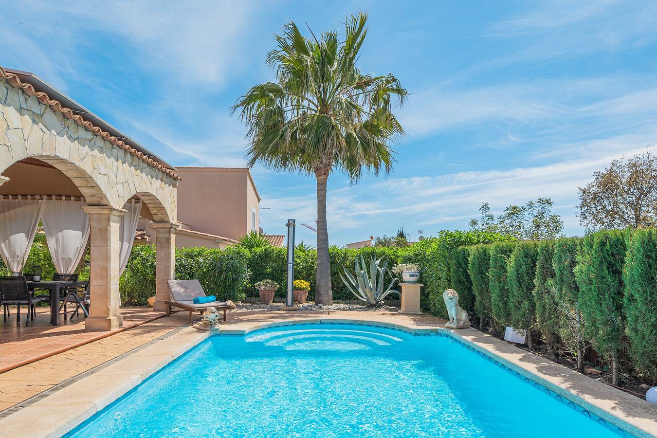 Villa 'Casa Mayor Strand Es Trenc 5 Min' con piscina privata, Wi-Fi e aria condizionata in Sa Ràpita, Campos