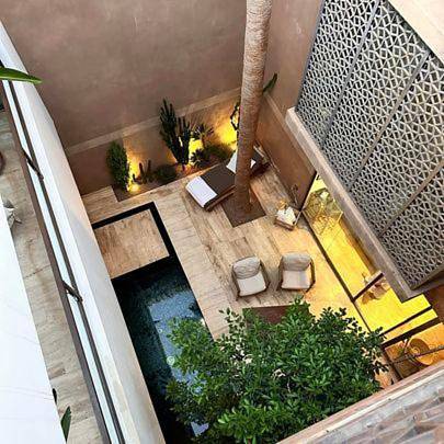 Chambre d’hôte pour 6 personnes, avec piscine et terrasse à Marrakech