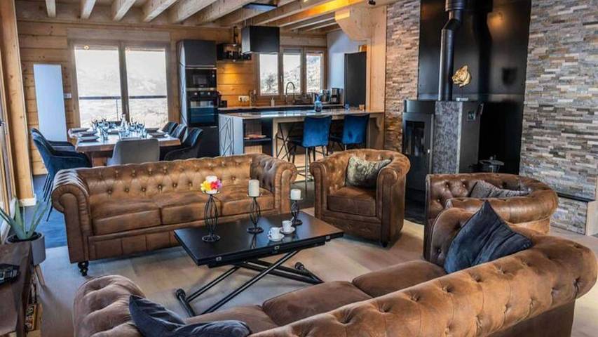 Chalet pour 17 personnes, avec balcon à Les Orres - 3