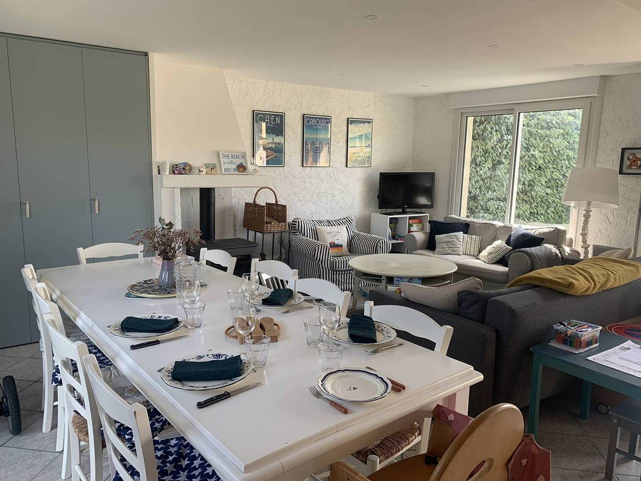 Familienhaus am Sandstrand von Merville-Franceville mit Garten, Wlan und kinderfreundlicher Ausstattung in Merville-Franceville-Plage, Caen und Umgebung