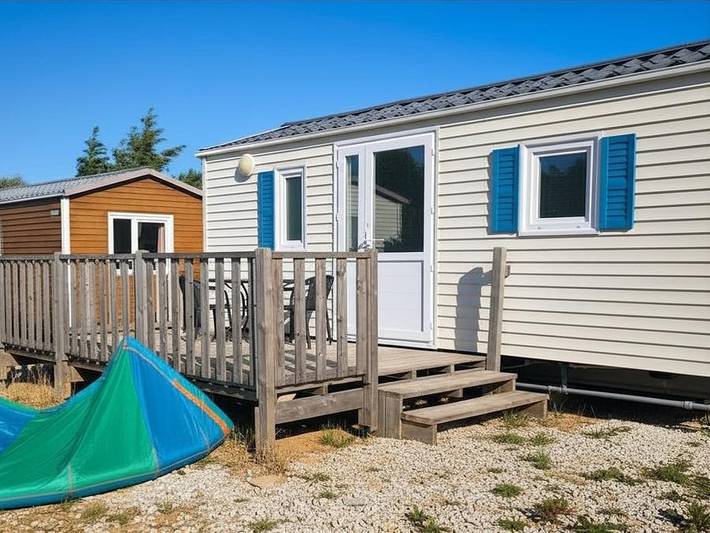 Orris camp - Mobilheim 4 personen - 4 Schlafplätze mit großer Terrasse (mit Klimaanlage) in Caves, Mittelmeerküste (Frankreich)