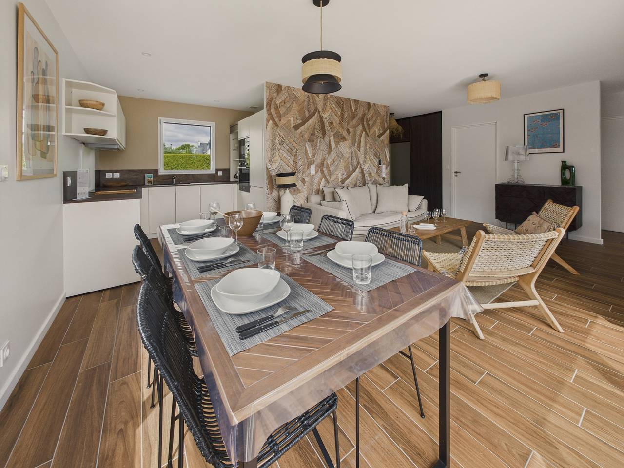Maison neuve avec terrasse et jardin pour 6 in Fouesnant, Côte de Cornouaille