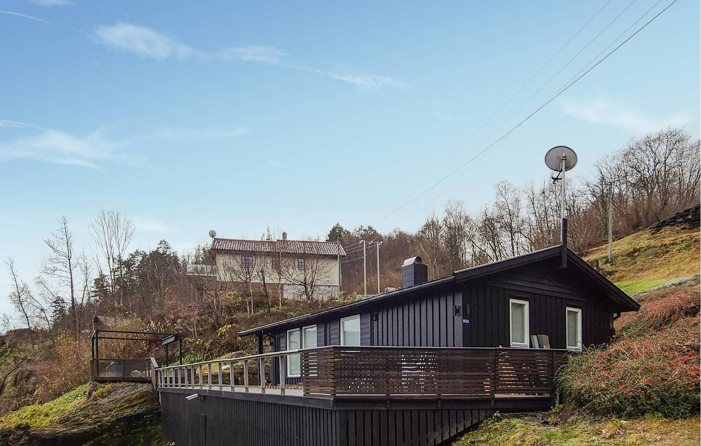 Ferienhaus für 5 Personen mit Terrasse in Kvam herad