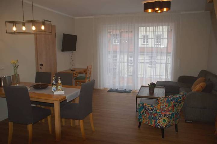 Ferienwohnung für 6 Personen, mit Garten und Balkon
