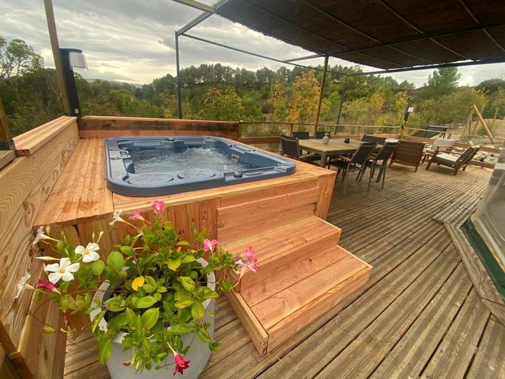 Location de vacances pour 4 personnes, avec jacuzzi et terrasse à Durban-Corbières - 4