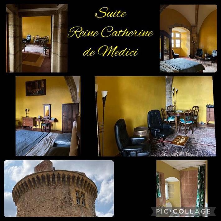 Chambre d’hôte pour 3 personnes, avec vue et jardin à Saint-André-d'Apchon