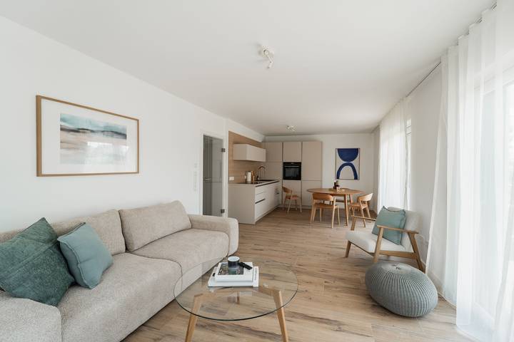 Ferienwohnung für 4 Personen, mit Balkon/Terrasse und Terrasse, mit Haustier in Übersee - 2