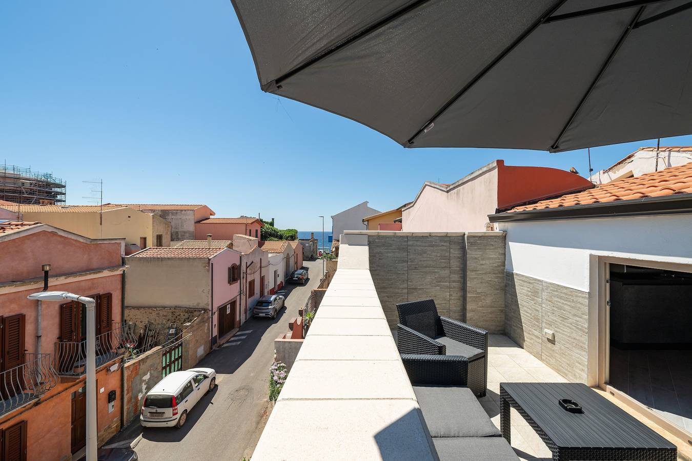 Casa vacanze 'Sea View' con vista mare, Wi-Fi e aria condizionata in Portoscuso, Provincia di Carbonia-Iglesias