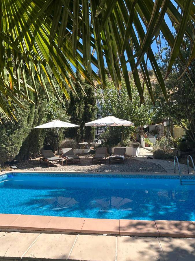 Cama y desayuno para 2 personas, con jardín además de piscina y vistas en Almedinilla