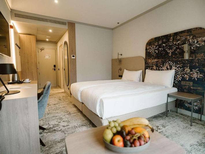 Hotel dla 2 osób, z balkon i widok oraz basen, zwierzęta dozwolone w Sybin