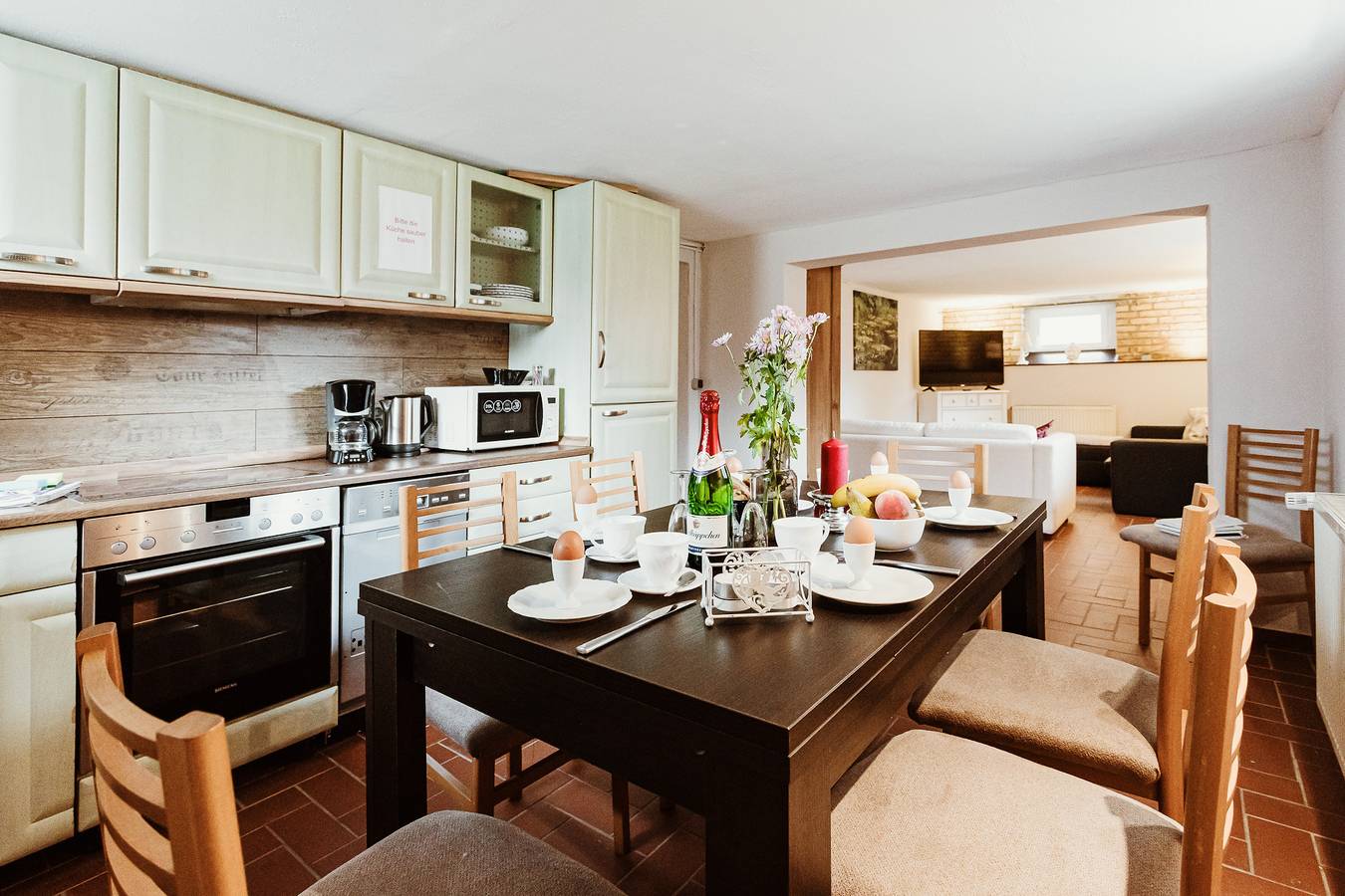 Ganze Wohnung, Apartment 'Zuflucht' mit gemeinsamer Terrasse und Wlan in Neinstedt, Thale
