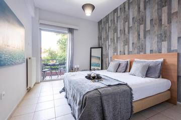 Gîte pour 2 personnes, avec balcon dans Selianitika