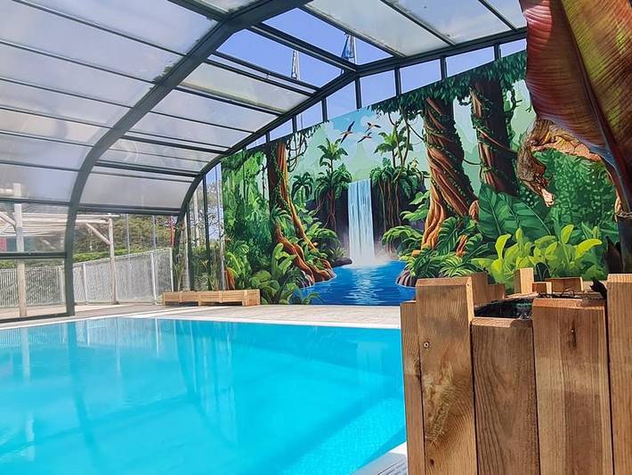 Camping pour 2 personnes, avec Bassin pour enfant et Piscine