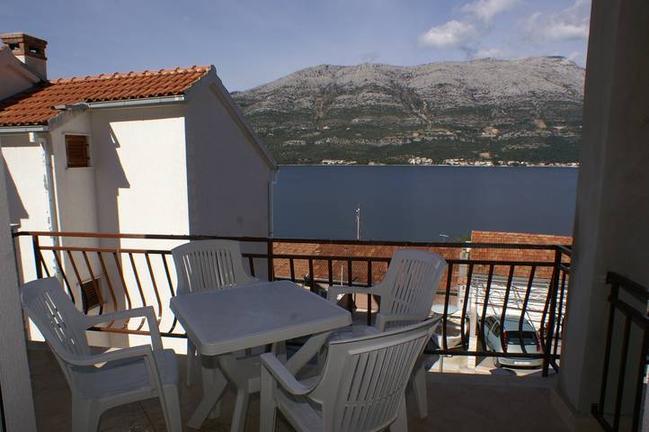 Apartament wakacyjny dla 4 osób, z Balkon/ taras w Miasto Korcula